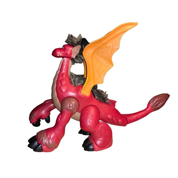 Imaginext Red Dragon with Fuzzy Hair, Sound and Stomping Foot 2008 - Picture 1 of 11
